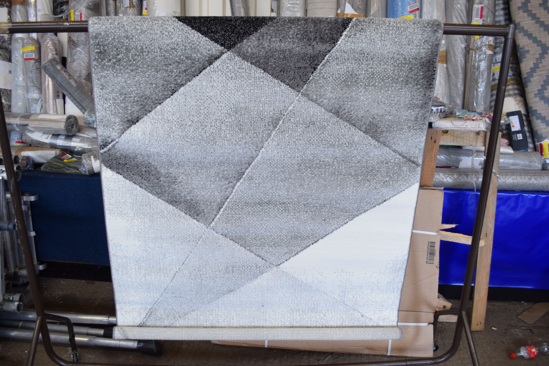 Zipcode design rug, Siena, grey/black, RRP £48.99 - Image 2 of 2