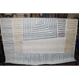 House of Hampton Dale rug, beige/blue, 160 x 230cm. RRP £79.99