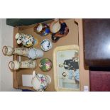 MIXED LOT: CERAMICS, ROYAL CAULDON VASE, SMALL COPELAND SPODE BEAKER PRODUCED FOR HEAL & SON,