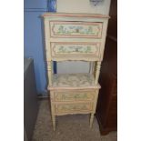 PAIR OF MODERN PAINTED TWO-DRAWER BEDSIDE CABINETS