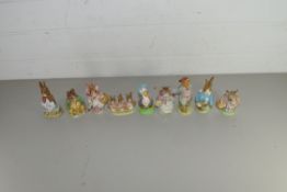 COLLECTION OF BESWICK BEATRIX POTTER MODELS TO INCLUDE SOME WITH GOLD BACK STAMPS (9)