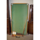 POOL TABLE AND ACCESSORIES