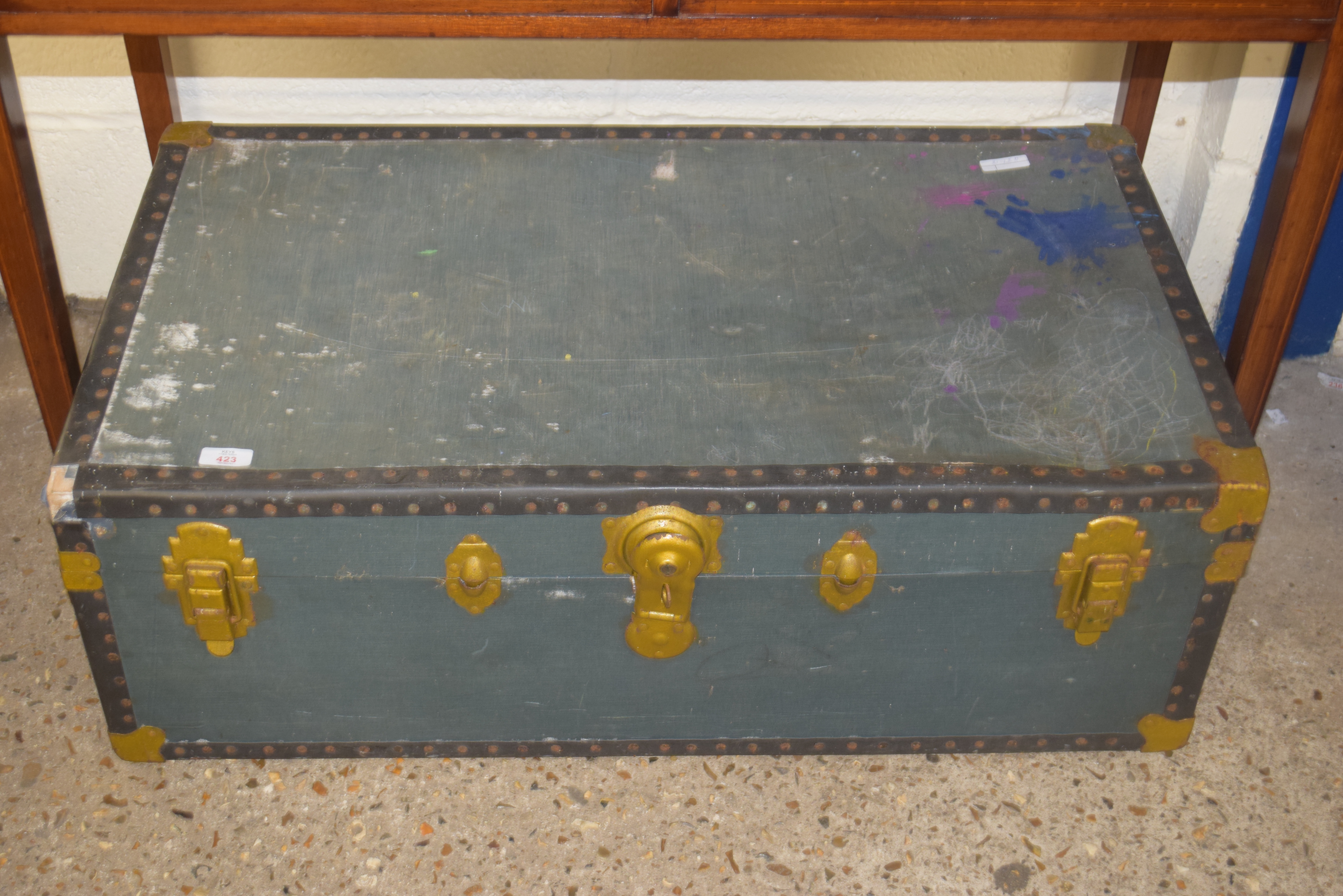 VINTAGE TRUNK, 92CM WIDE