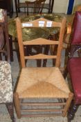 SINGLE RUSH SEAT LADDERBACK CHAIR