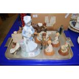 TRAY ASSORTED ORNAMENTS TO INCLUDE ROYAL ALBERT CHRISTMAS STOCKING ETC