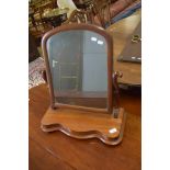 VICTORIAN MAHOGANY FRAMED SWING DRESSING TABLE MIRROR, 61CM HIGH