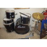 BOSTON FIVE DRUM KIT WITH CYMBALS, FOOT PEDAL AND ACCESSORIES