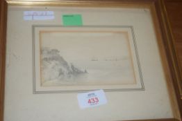 CHARLES LONGBOTHAM, LOCH AWE, WATERCOLOUR, TOGETHER WITH C NICHOLS, R.E., ETCHING OF A WOODLAND