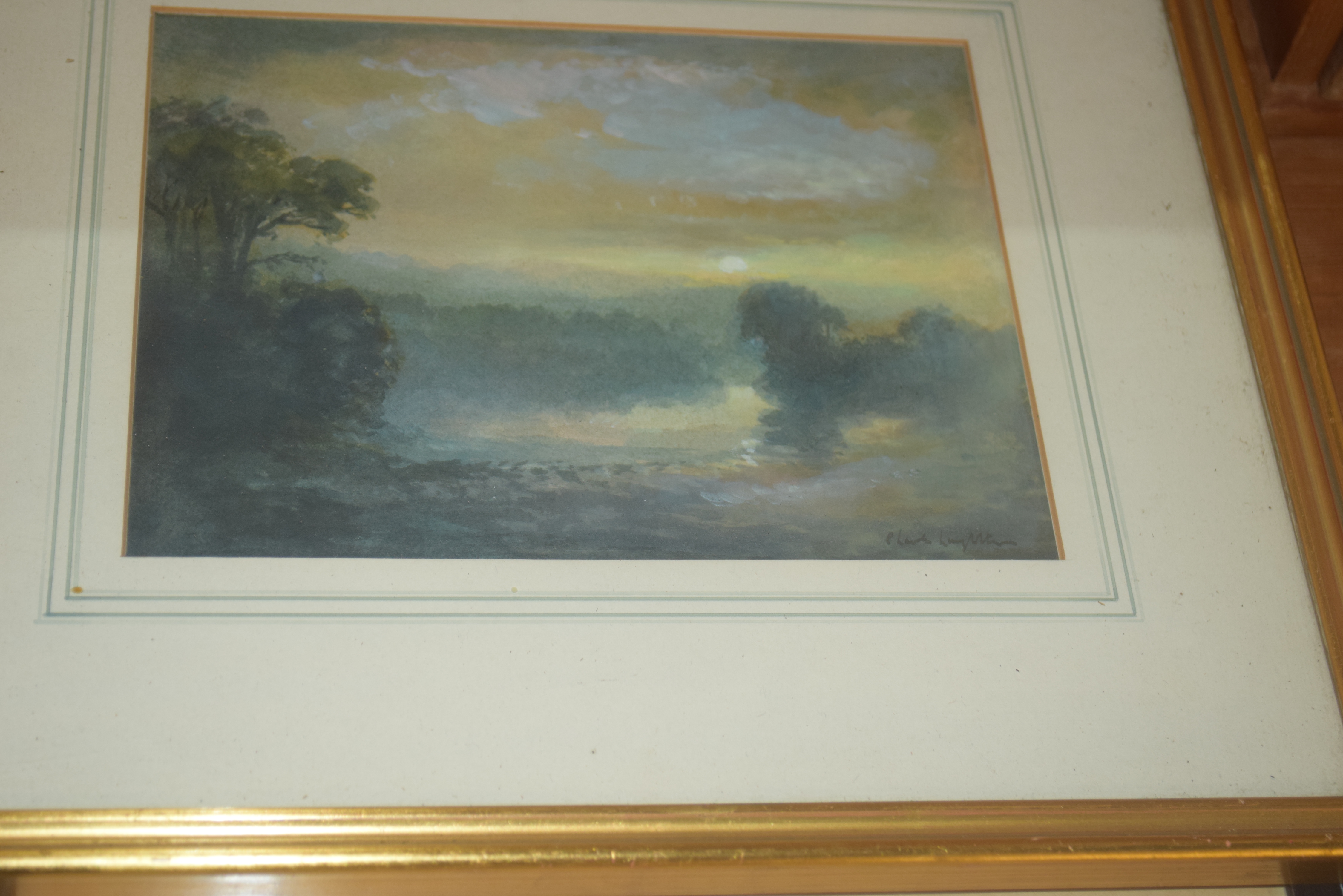 CHARLES LONGBOTHAM, LOCH AWE, WATERCOLOUR, TOGETHER WITH C NICHOLS, R.E., ETCHING OF A WOODLAND - Image 2 of 3