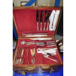 CANTEEN OF WEBBER & HILL SILVER PLATED CUTLERY