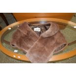 BRANHAMS, NORWICH & LONDON VINTAGE FUR COLLAR SHAWL OR WRAP