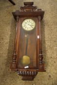 LATE 19TH CENTURY VIENNA WALL CLOCK, CASE APPROX 112CM HIGH