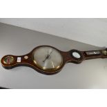 E L BROOKS, DEREHAM, MAHOGANY CASED BANJO BAROMETER