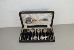 CASE OF SILVER PLATED CUTLERY