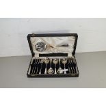 CASE OF SILVER PLATED CUTLERY