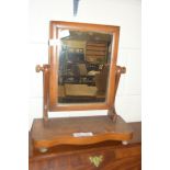 LATE VICTORIAN SWING DRESSING TABLE MIRROR, 46CM HIGH