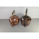 TWO COPPER KETTLES