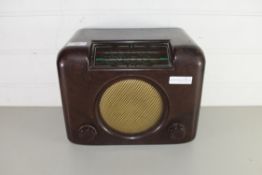 VINTAGE BUSH BAKELITE CASED RADIO