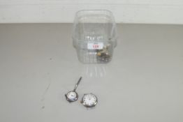 MIXED LOT: CASED POCKET AND WRIST WATCHES (4)