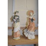 TWO COMPOSITION MODELS OF FASHIONABLE LADIES