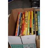 BOX OF CHILDRENS ANNUALS, THE BEEZER, THE LOOK IN TV ANNUAL ETC