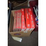 BOX OF HOLLYWOOD ALBUMS AND 50 GREAT YEARS BOOKS