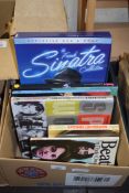 BOX OF MUSIC BOOKS TO INCLUDE FRANK SINATRA, SPICE WORLD, LITTLE RICHARD ETC