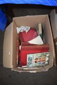 BOX OF MIXED BOOKS, HUTCHINSONS GUIDE BOOKS ETC