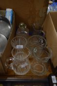 MIXED LOT: CLEAR GLASS JUGS, DECANTER ETC