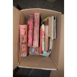 BOX OF MIXED BOOKS, CHILDRENS ANNUALS, CHUMS BOOK ETC