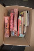 BOX OF MIXED BOOKS, CHILDRENS ANNUALS, CHUMS BOOK ETC