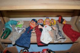 COLLECTION OF RUBBER HEADED PUPPETS