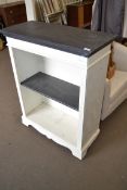 MODERN PAINTED BOOKCASE CABINET, 82CM WIDE