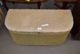 LLOYD LOOM STYLE OTTOMAN, 89CM WIDE