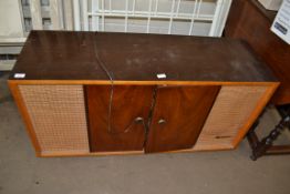 PYE DARK WOOD CASED RADIOGRAM MODEL NO 20SG, 122CM WIDE