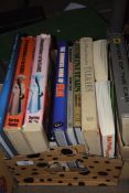 BOX OF MIXED BOOKS, PICTORIAL HISTORY OF THE TALKIES