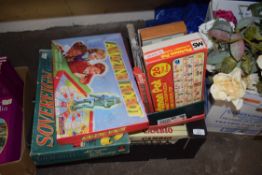 BOX OF CHILDRENS GAMES AND A JIGSAW