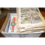 BOX OF COMICS TO INCLUDE VICTOR, SMASH HITS ETC