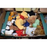 BOX OF MIXED SOFT TOYS