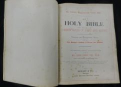 THE HOLY BIBLE..., ed Rev John Eadie, London, Howard & Co, circa 1880, Kronheim coloured plates etc,