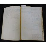 A LARGE VICTORIAN ACCOUNTS LEDGER, most probably the Kings Lynn firm of Alfred Dodman & Co, the