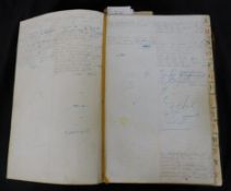 A LARGE VICTORIAN ACCOUNTS LEDGER, most probably the Kings Lynn firm of Alfred Dodman & Co, the