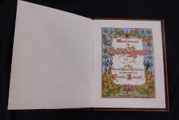 AN ILLUMINATED ADDRESS BY J COLLOPY DATED 1907 FOR MR F H BUGLER, GENERAL MANAGER'S DEPT,