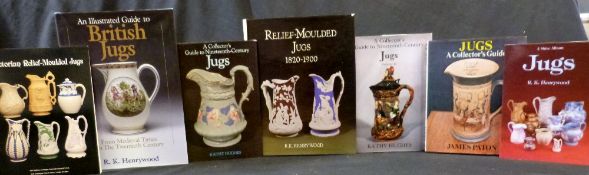R K HENRYWOOD: 2 titles: RELIEF-MOULDED JUGS 1820-1900, Woodbridge Antique Collectors Club, 1985,