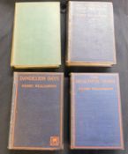 HENRY WILLIAMSON: 4 titles: THE BEAUTIFUL YEARS, London, W Collins, 1921, 1st edition, 4pp adverts