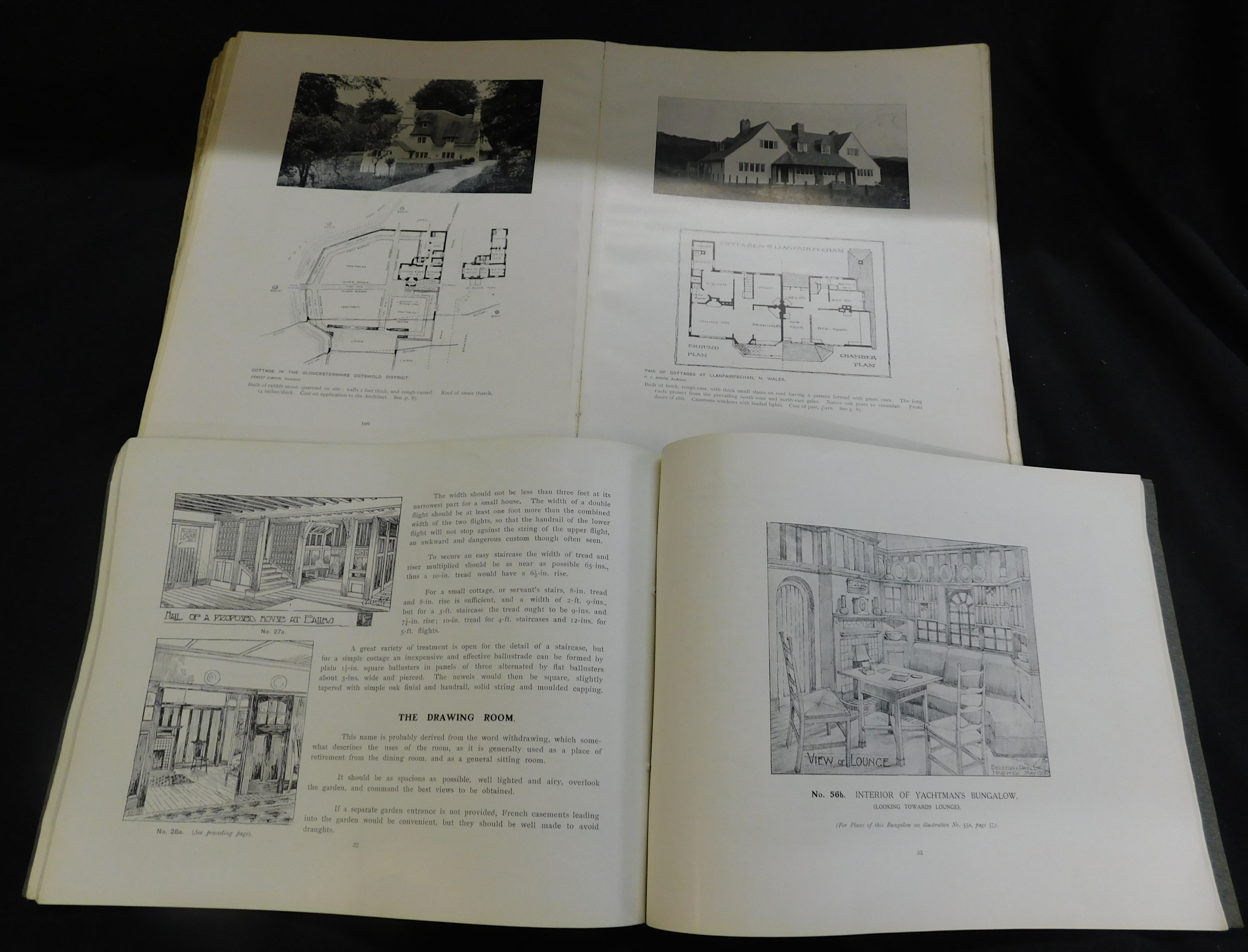 J H ELDER-DUNCAN: COUNTRY COTTAGES AND WEEK-END HOMES, London, Cassell, 1907, 3rd impression, 4to, - Image 2 of 2