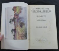 W A DUTT: A GUIDE TO THE NORFOLK BROADS, London, Methuen, 1923, 1st edition, plates collated