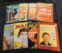 Packet: MAD MAGAZINE, UK issue [1959-61], nos 1-5, 8, 11, 13, 16, 4to, original pictorial wraps (9)