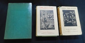 HENRY WILLIAMSON: 3 titles: TARKA THE OTTER, ill C F Tunnicliffe, London, G P Puttnam's Sons,