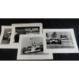 Six limited edition of 50 black and white photos of Marlboro McLaren 1989 Grand Prix cars, all